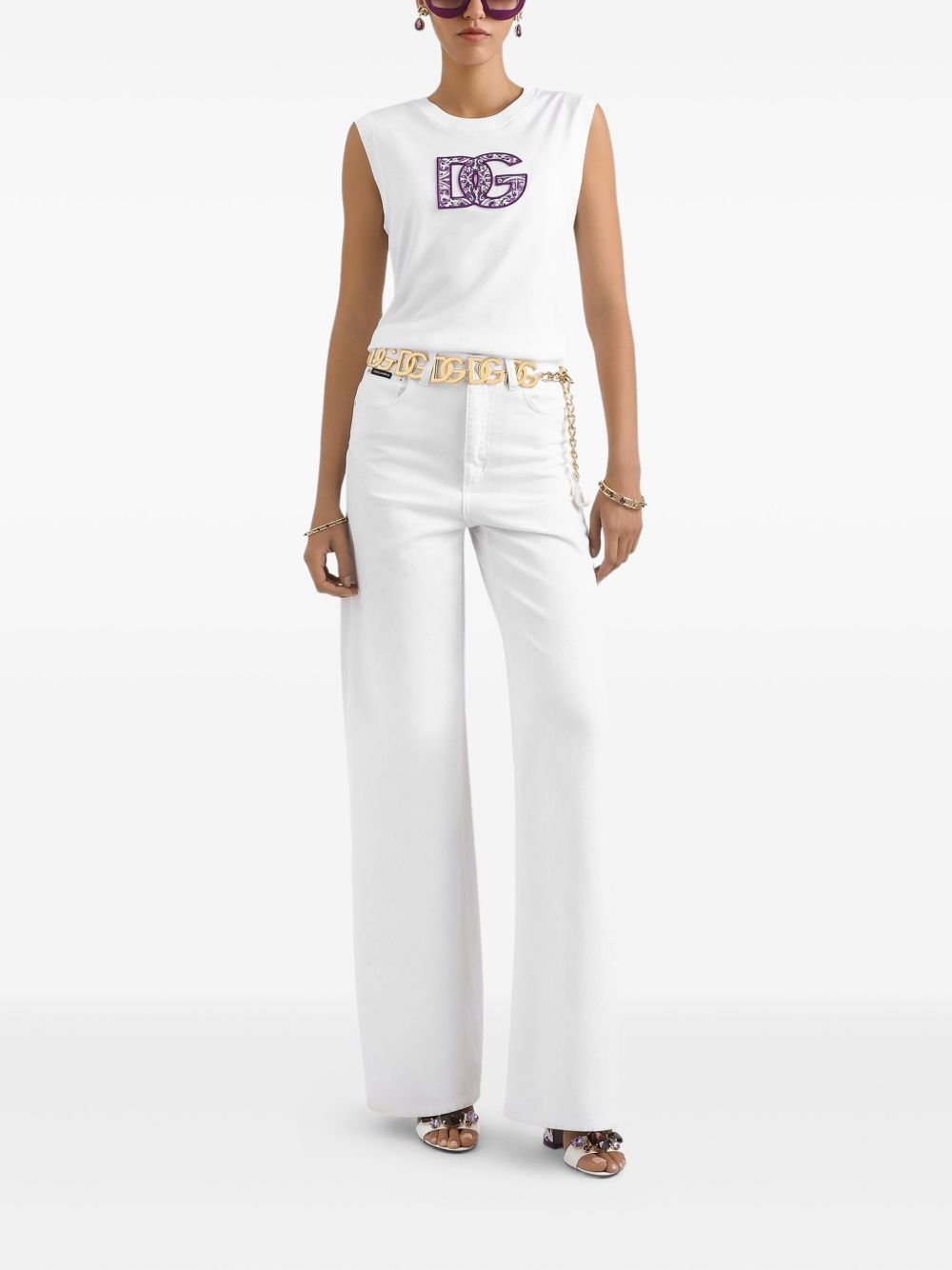 Dolce & Gabbana White T-shirt Glam Steals