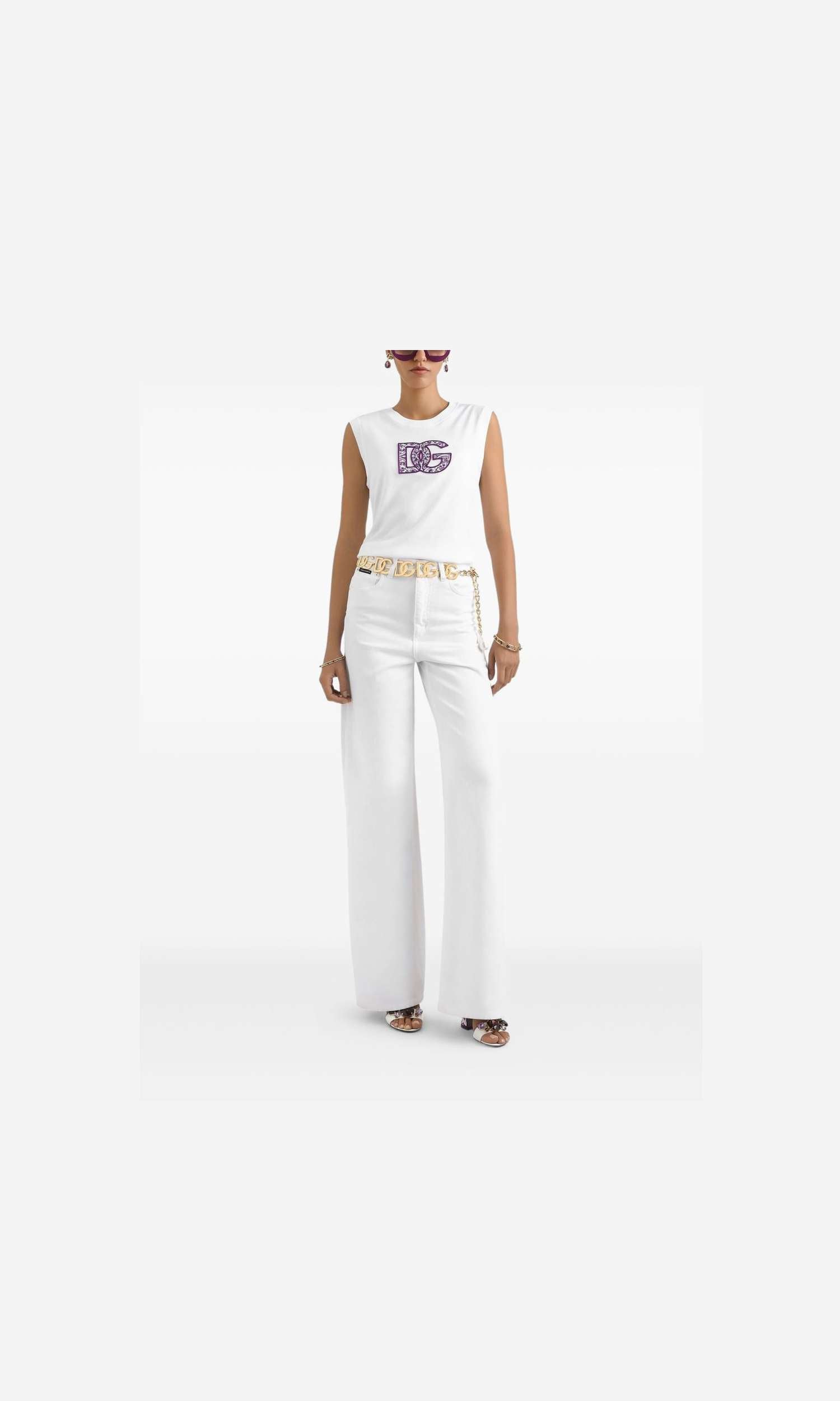 Dolce & Gabbana White T-shirt Glam Steals