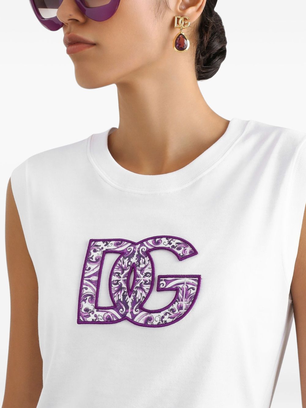 Dolce & Gabbana White T-shirt Glam Steals