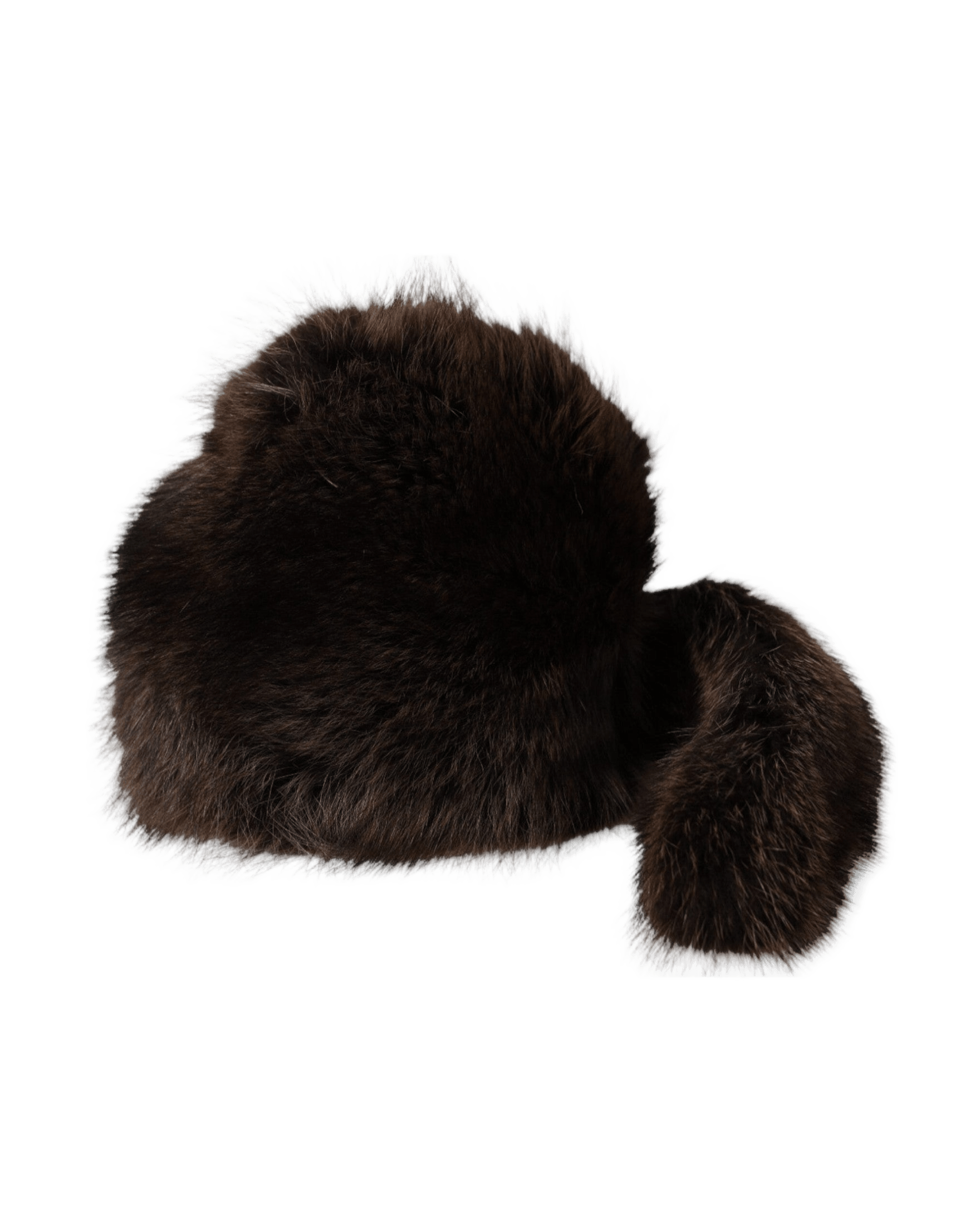 Dolce & Gabbana Women Raccoon Fur Bucket Brown Hat Glam Steals