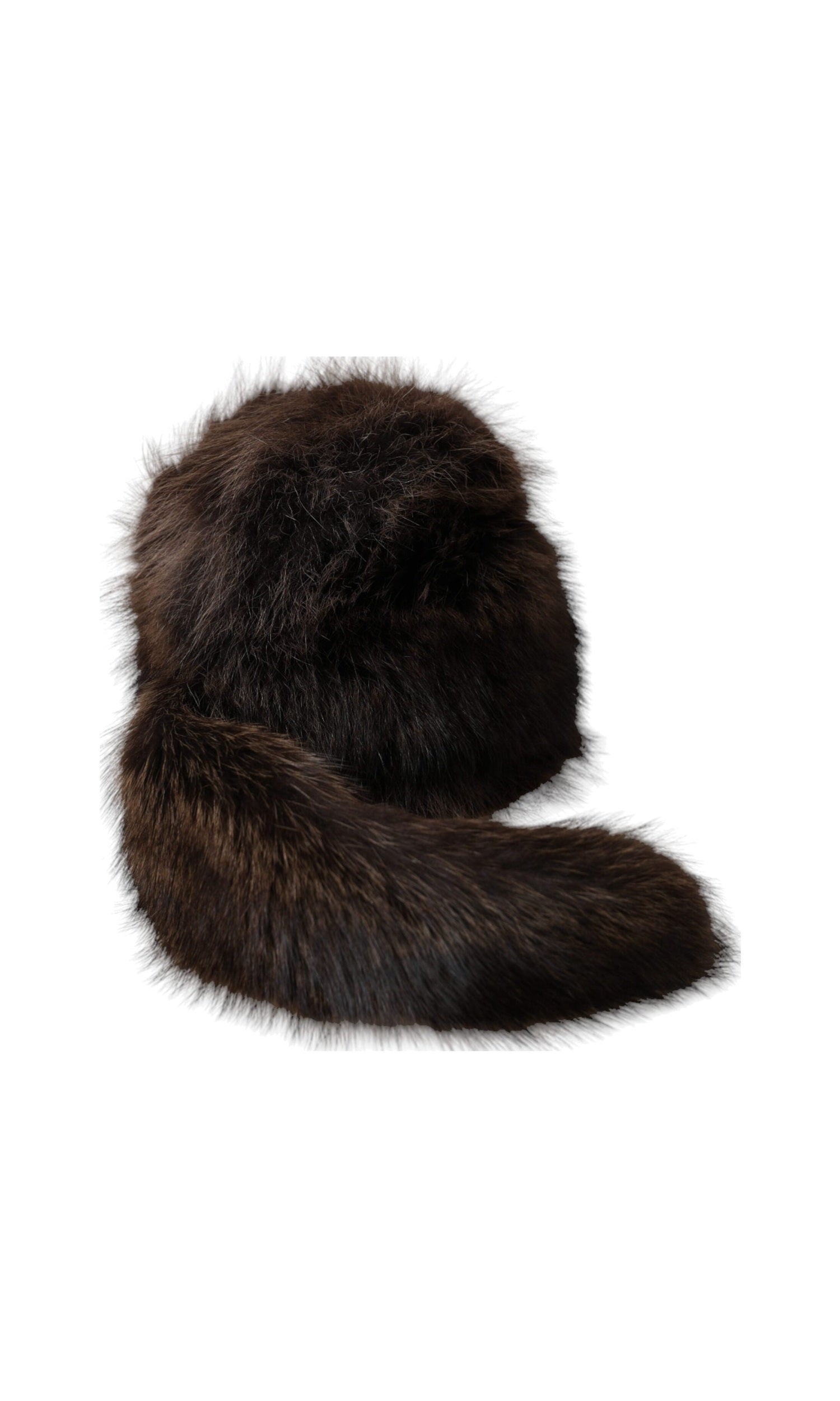 Dolce & Gabbana Women Raccoon Fur Bucket Brown Hat Glam Steals