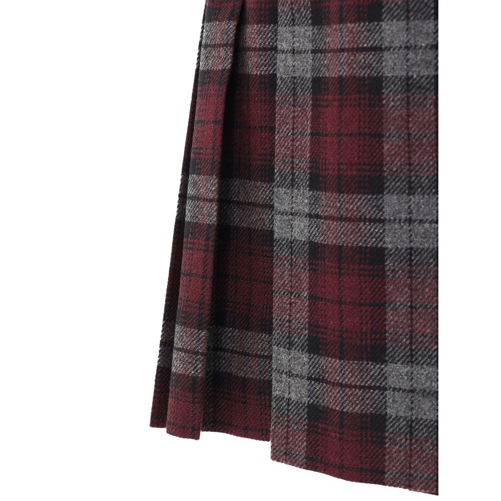 Dolce & Gabbana Wool Bordeaux Mini Skirt Glam Steals