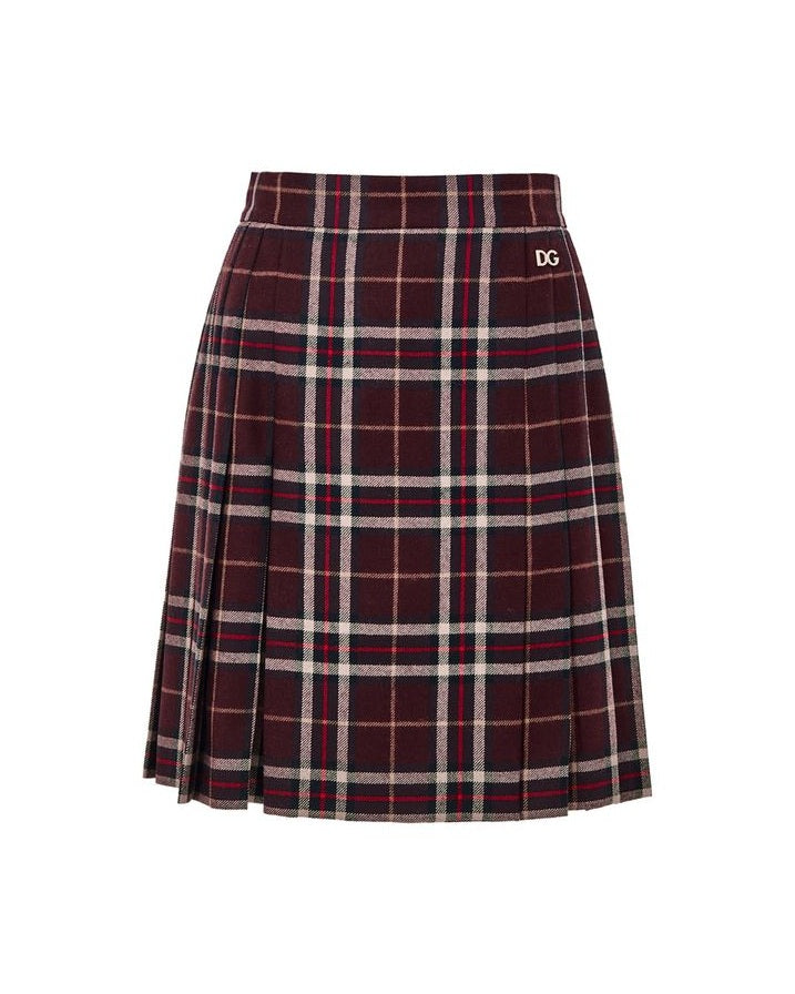 Dolce & Gabbana Wool Bordeaux Mini Skirt Glam Steals