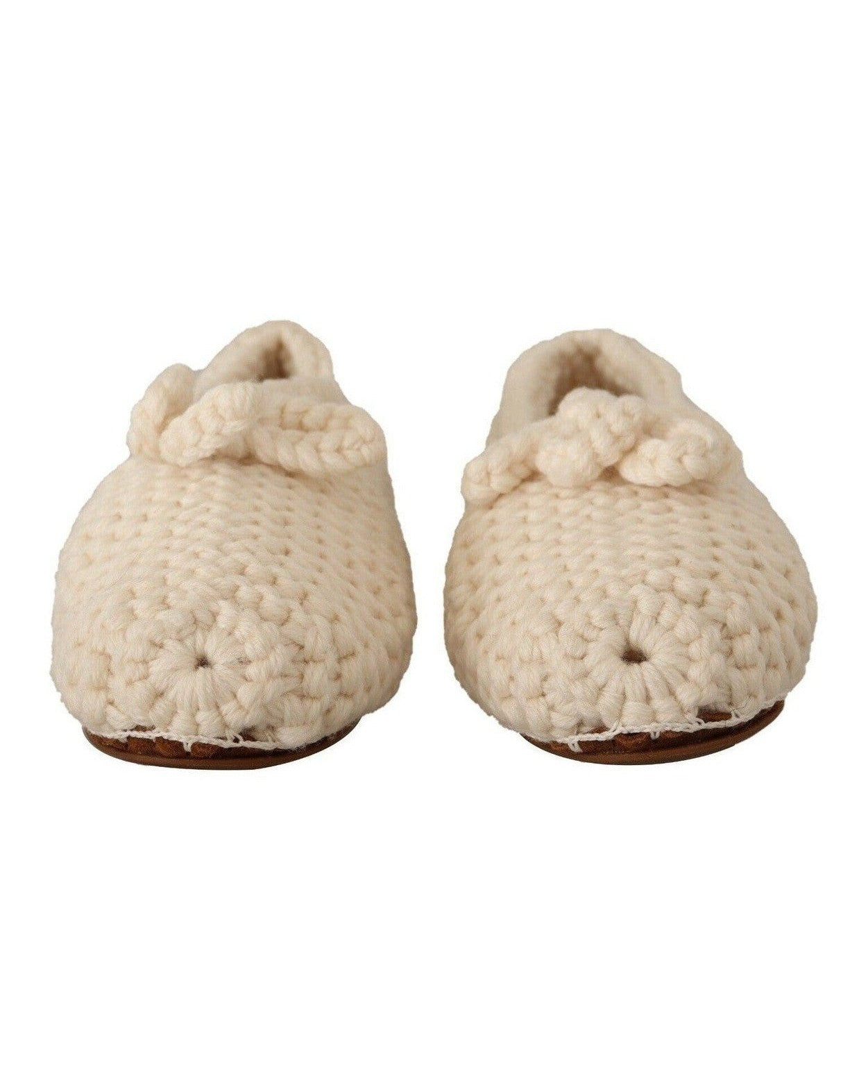 Dolce & Gabbana Wool Chic Knit Ballerina Flats Glam Steals