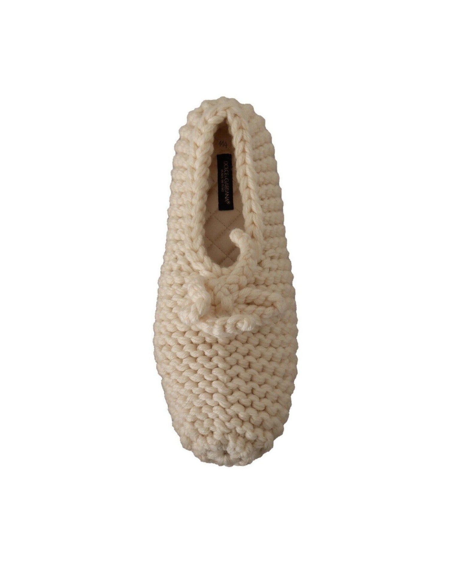 Dolce & Gabbana Wool Chic Knit Ballerina Flats Glam Steals