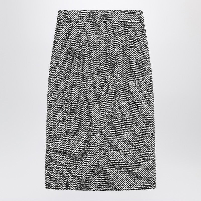 Dolce & Gabbana Wool Pencil Skirt in Speckled Blend Glam Steals