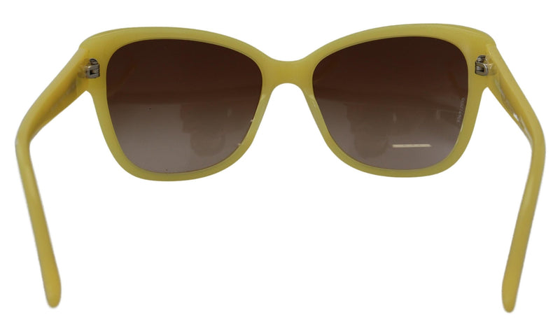 Dolce & Gabbana Yellow Acetate Frame Stars Embellishment Sunglasses Glam Steals