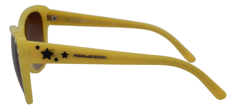 Dolce & Gabbana Yellow Acetate Frame Stars Embellishment Sunglasses Glam Steals