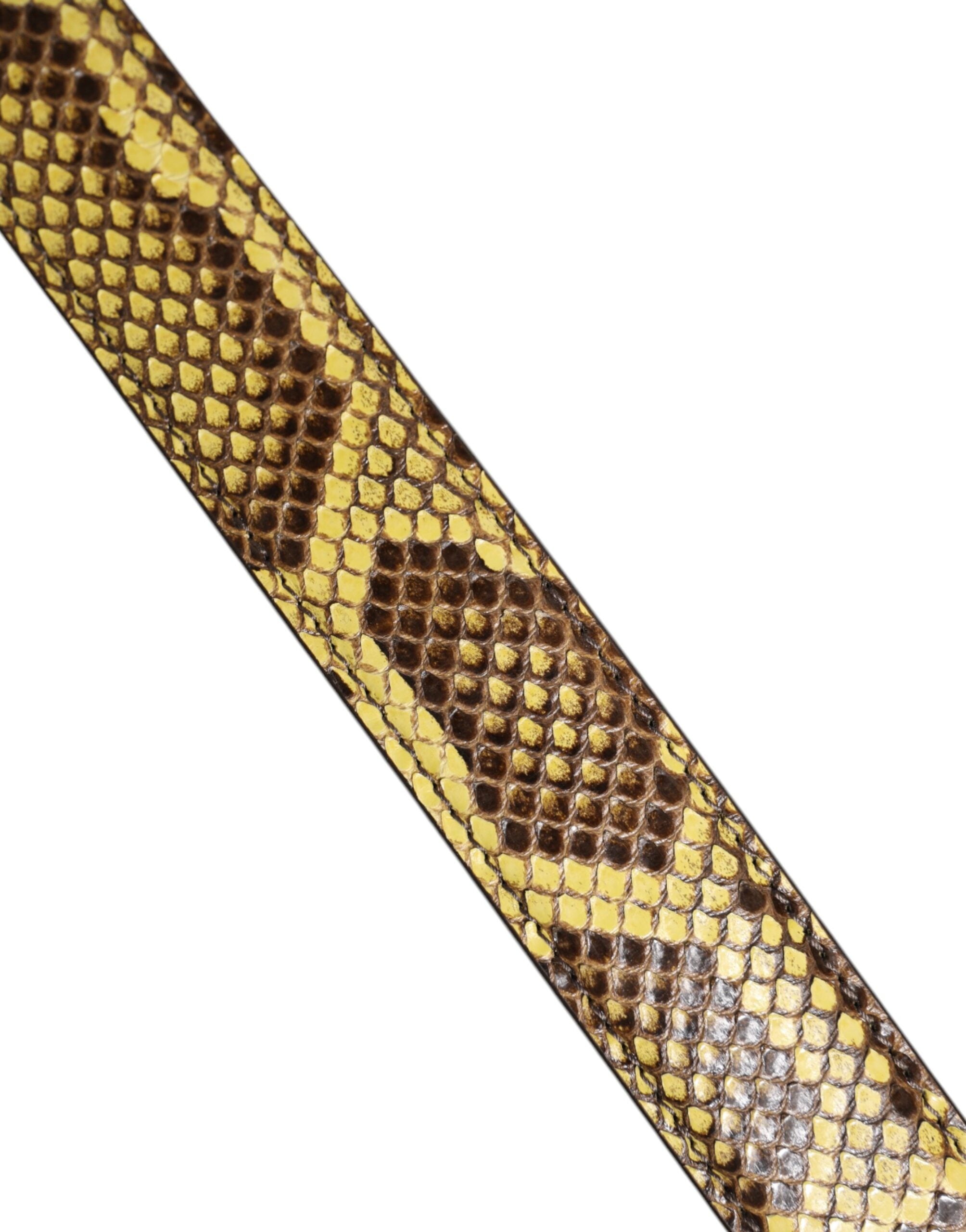 Dolce & Gabbana Yellow Leather Exotic Bag Shoulder Strap Glam Steals