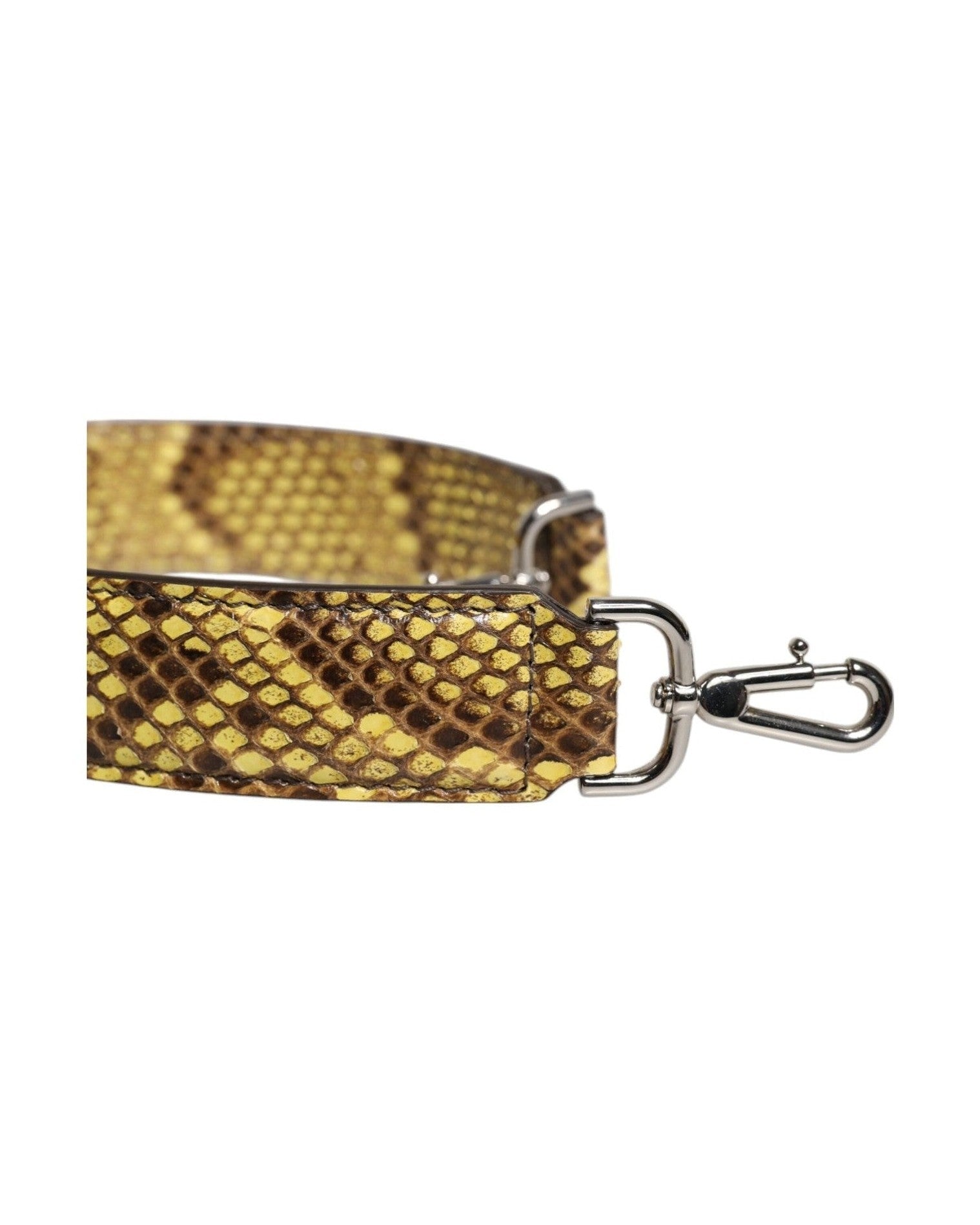 Dolce & Gabbana Yellow Leather Exotic Bag Shoulder Strap Glam Steals