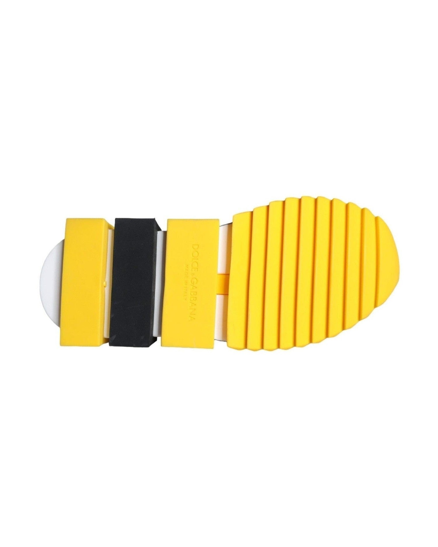 Dolce & Gabbana Yellow Sorrento Crystals Sneakers Womens Shoes Sneakers