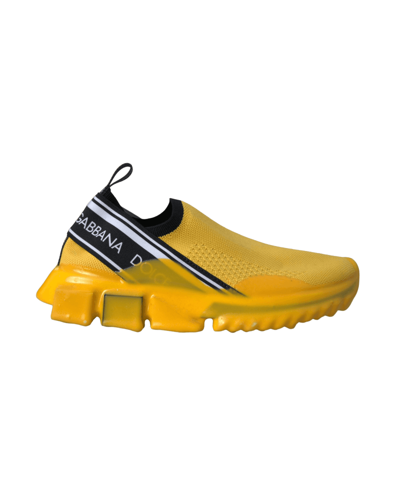 Dolce & Gabbana Yellow Sorrento Slip On Sneakers Women Shoes Glam Steals