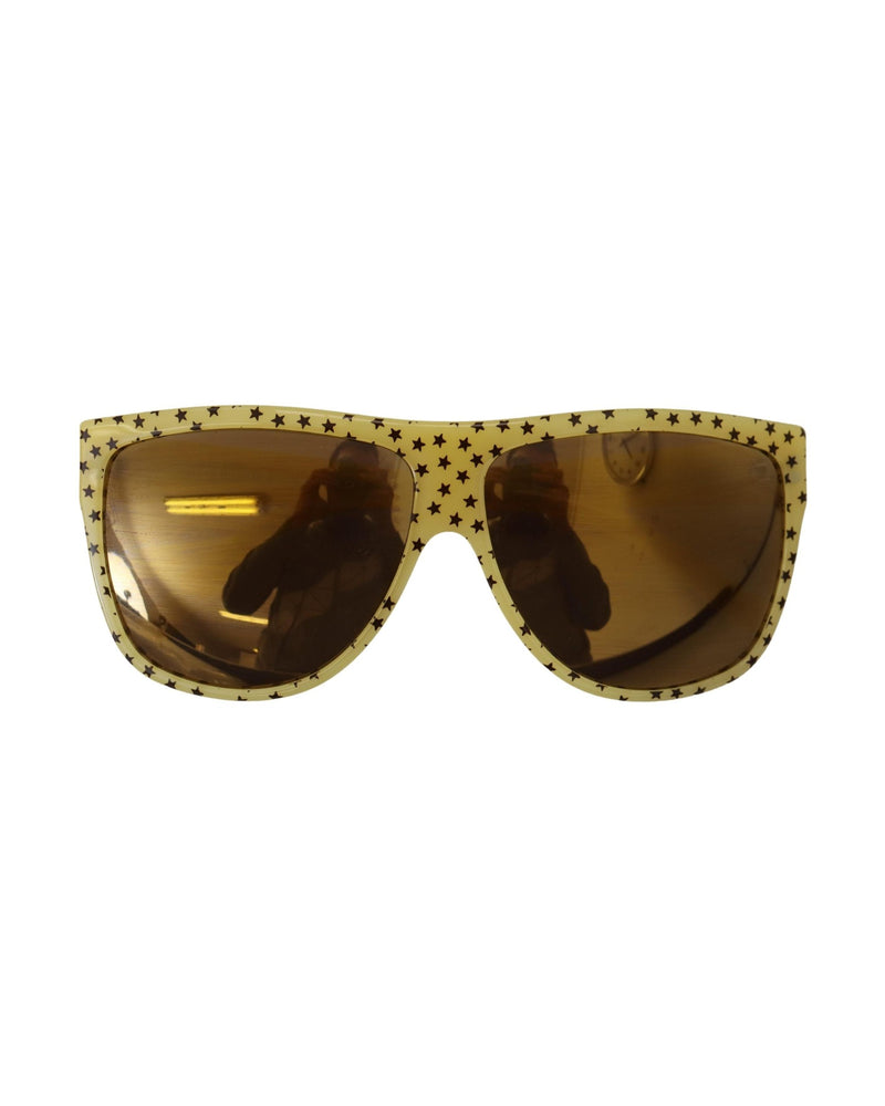 Dolce & Gabbana Yellow Stars Acetate Square Sunglasses Glam Steals
