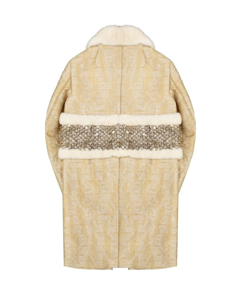 Dsquared² Beige Polyamide Coat Overcoats
