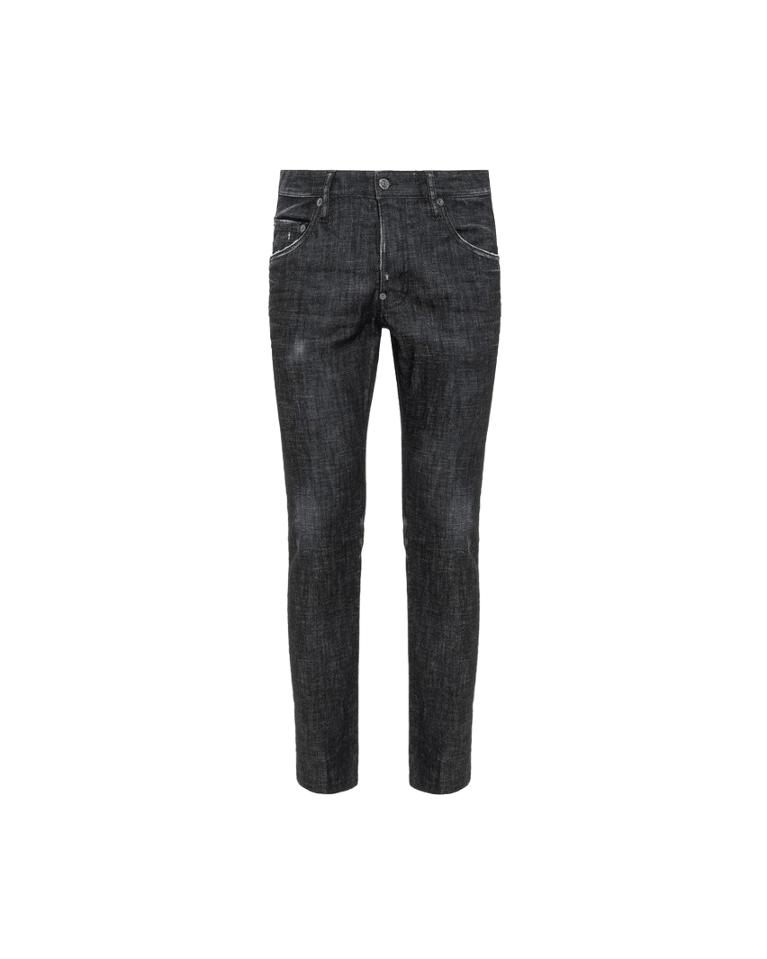 Dsquared² Black Cotton Jeans Denim
