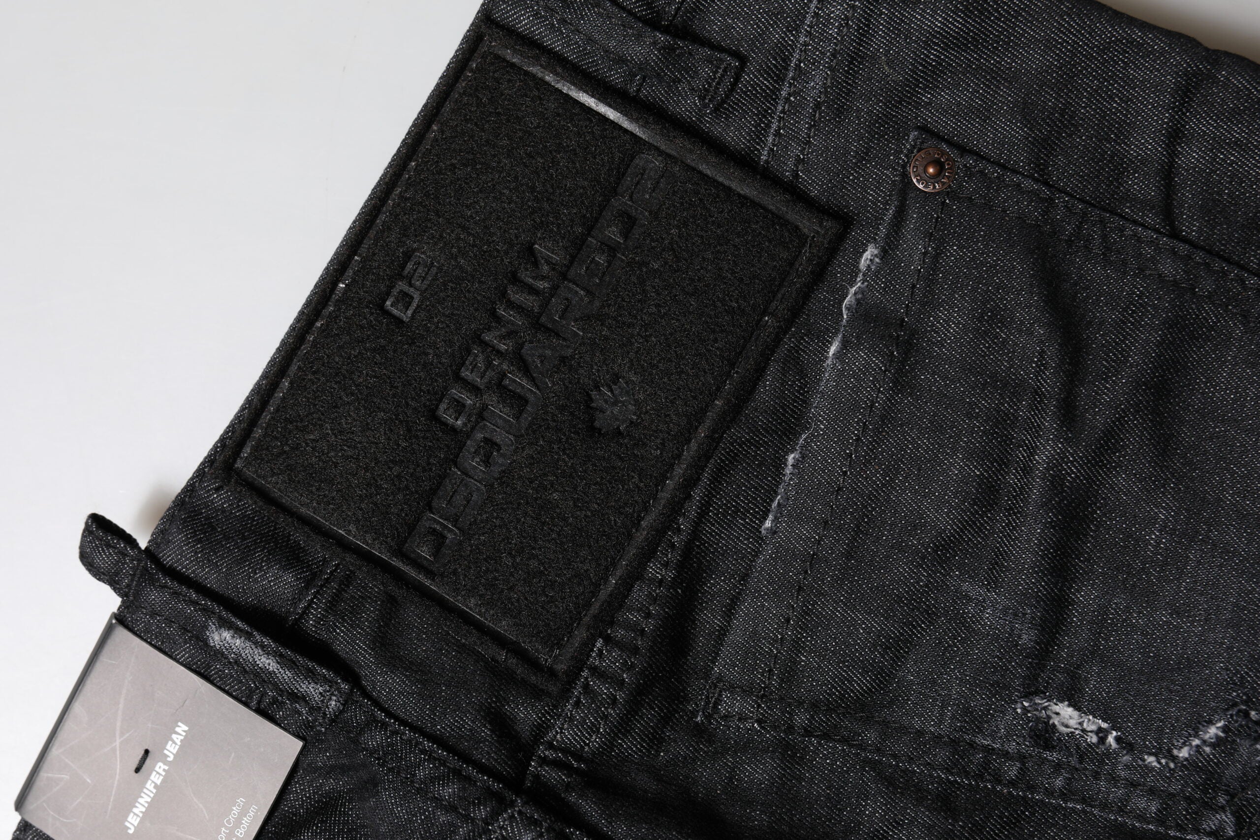 Dsquared² Black Cotton Low Waist Skinny Denim Jeans Glam Steals