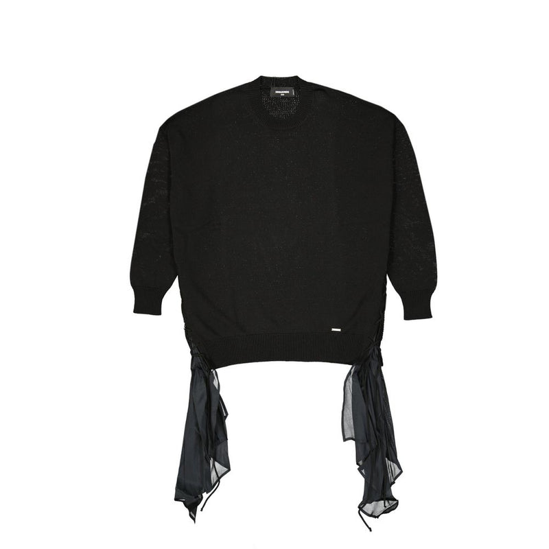 Dsquared² Black Cotton Sweatshirt Glam Steals