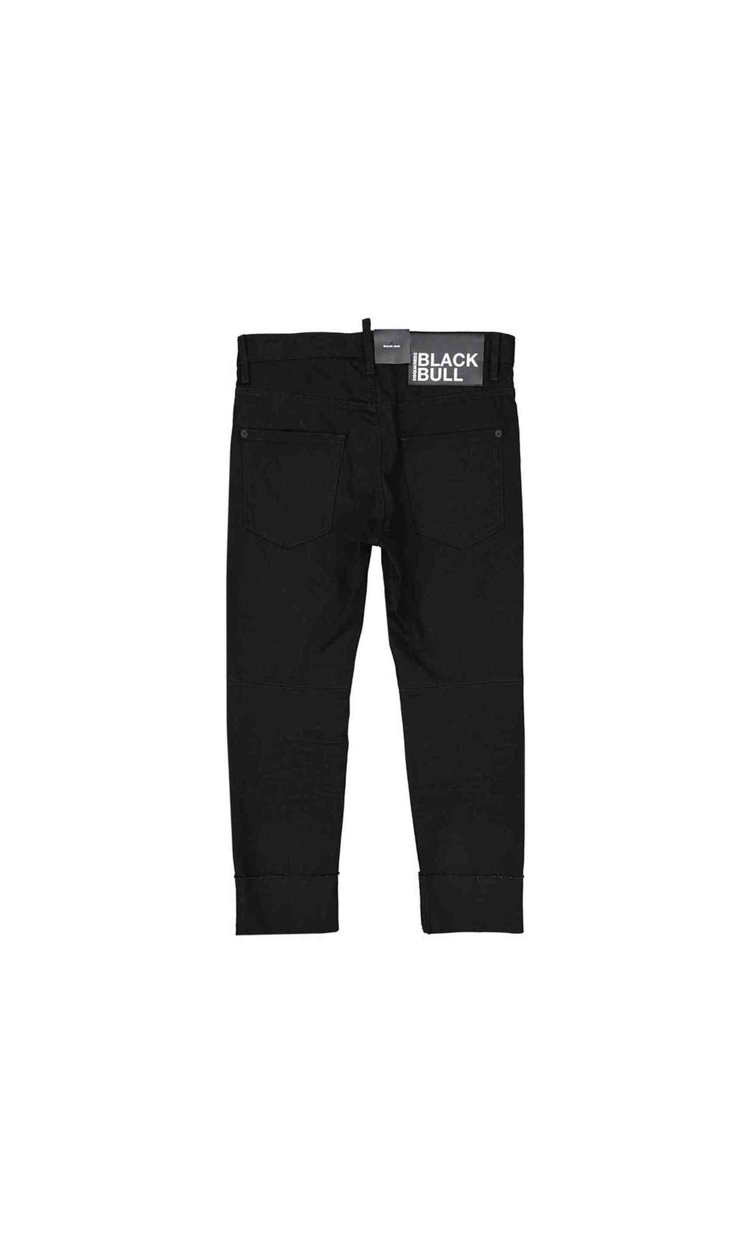 Dsquared² Black Denim Bull Sailor Jeans Glam Steals