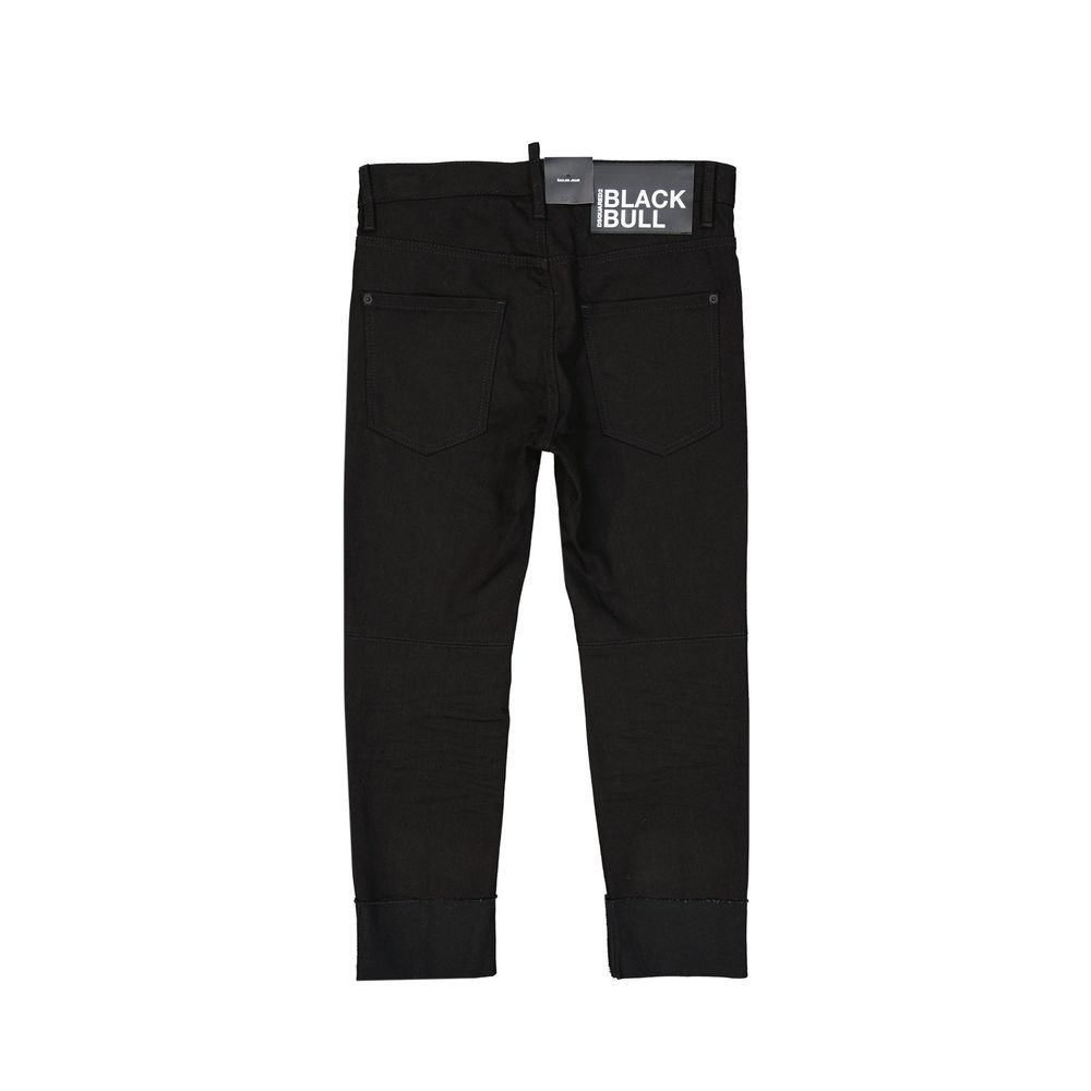 Dsquared² Black Denim Bull Sailor Jeans Glam Steals