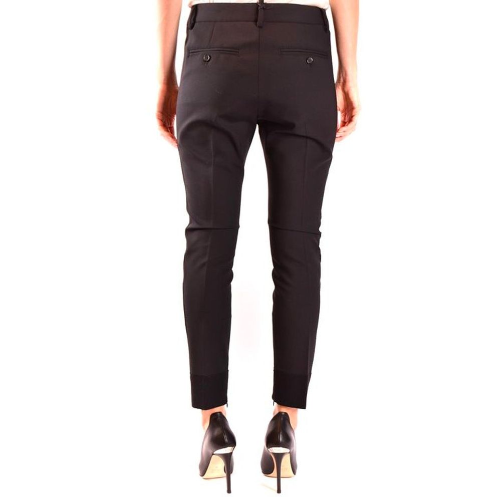 Dsquared² Black Wool Dress Pant Glam Steals