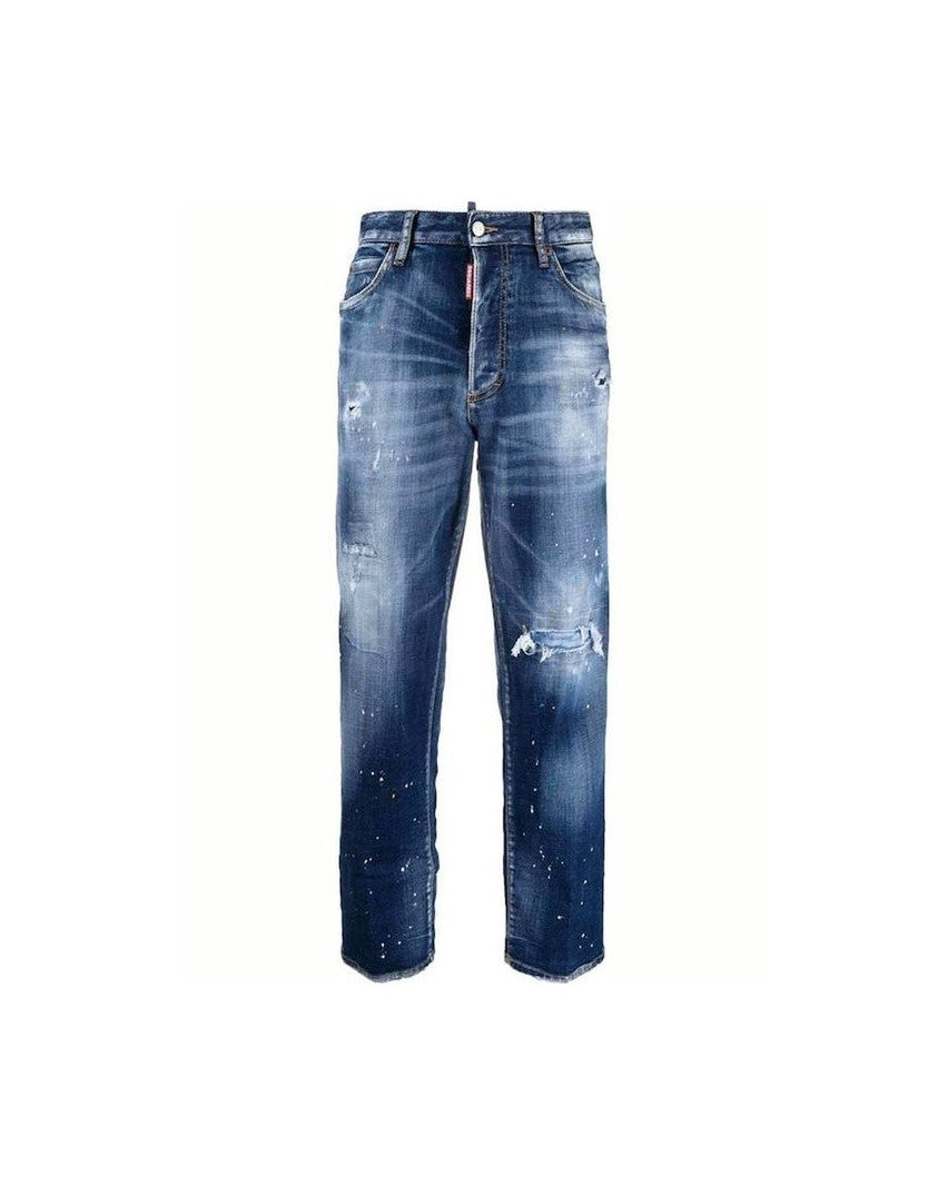 Dsquared² Blue Cotton Denim Jeans Glam Steals
