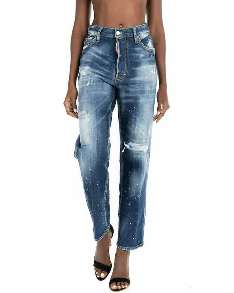 Dsquared² Blue Cotton Denim Jeans Jeans