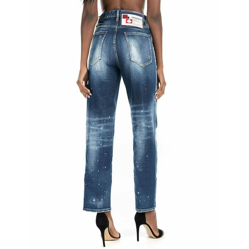 Dsquared² Blue Cotton Denim Jeans Glam Steals