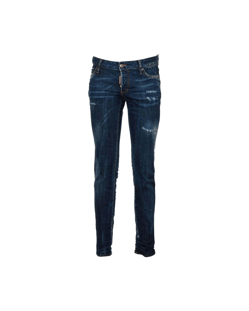 Dsquared² Blue Cotton Skinny Jeans