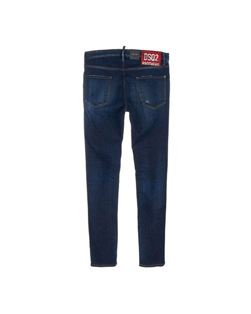 Dsquared² Blue Cotton Skinny Jeans Jeans