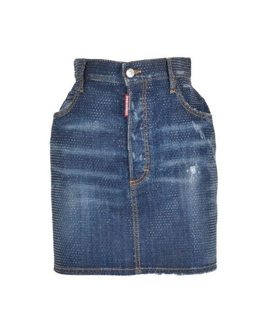 Dsquared² Blue Denim Skirt