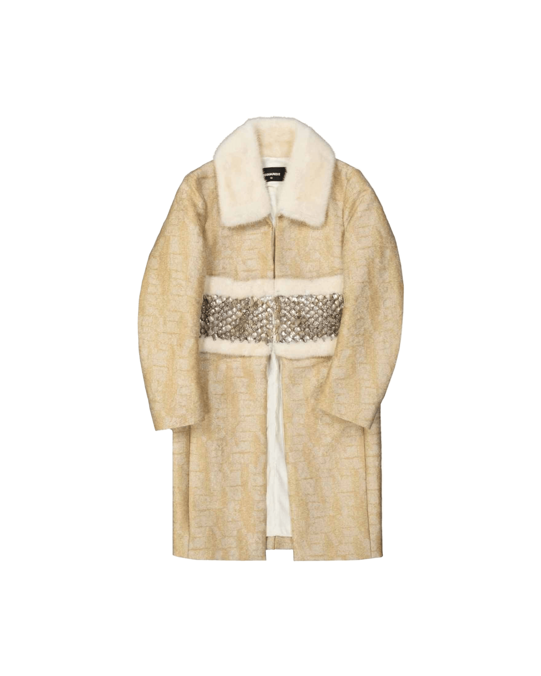 Dsquared² Crystal Embellished Coat Glam Steals