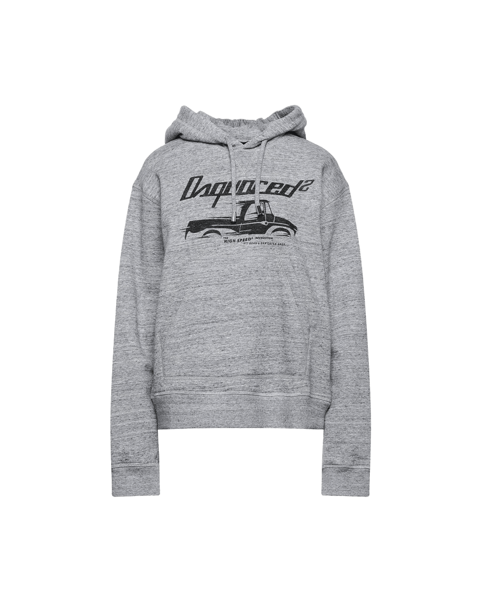 Dsquared² Gray Cotton Sweat-shirt Glam Steals