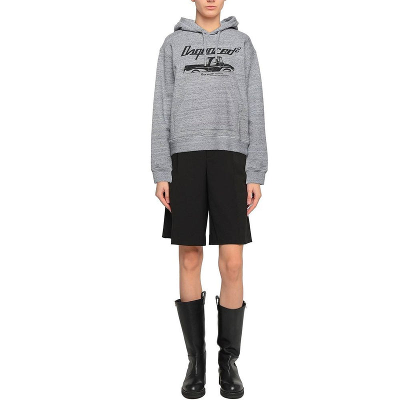 Dsquared² Gray Cotton Sweatshirt Glam Steals
