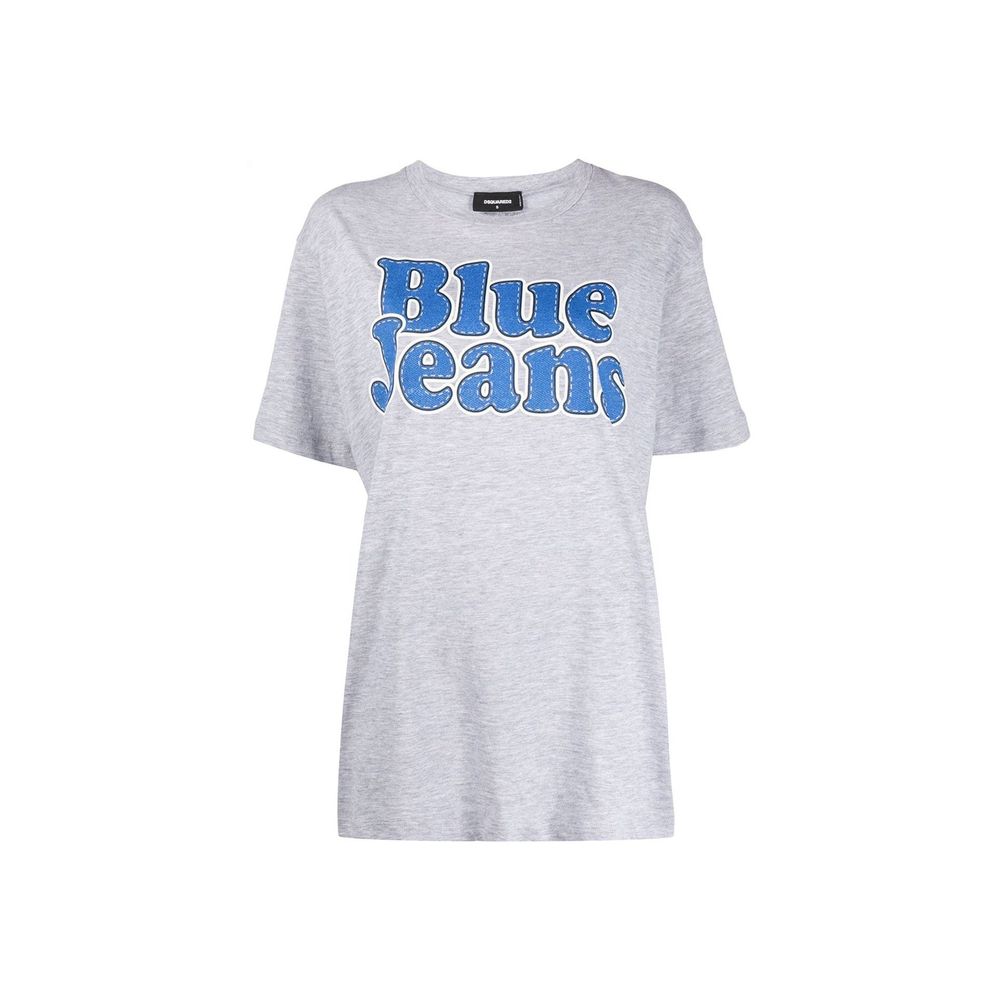 Dsquared² Gray Cotton T-shirt Glam Steals