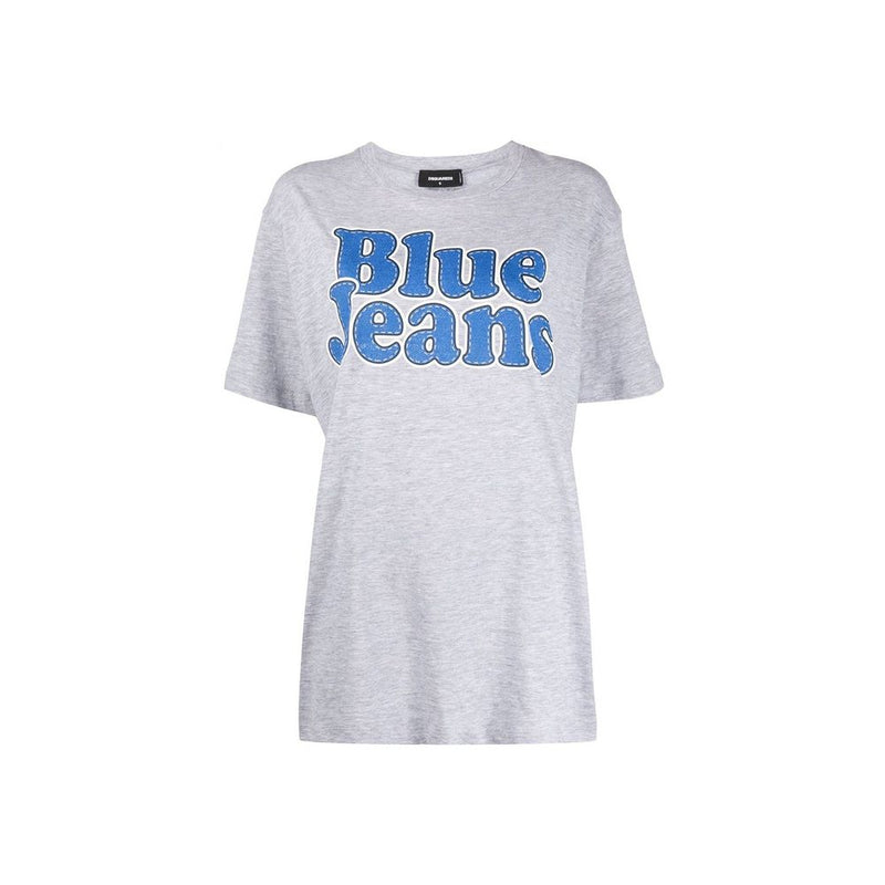 Dsquared² Gray Cotton T-shirt Glam Steals