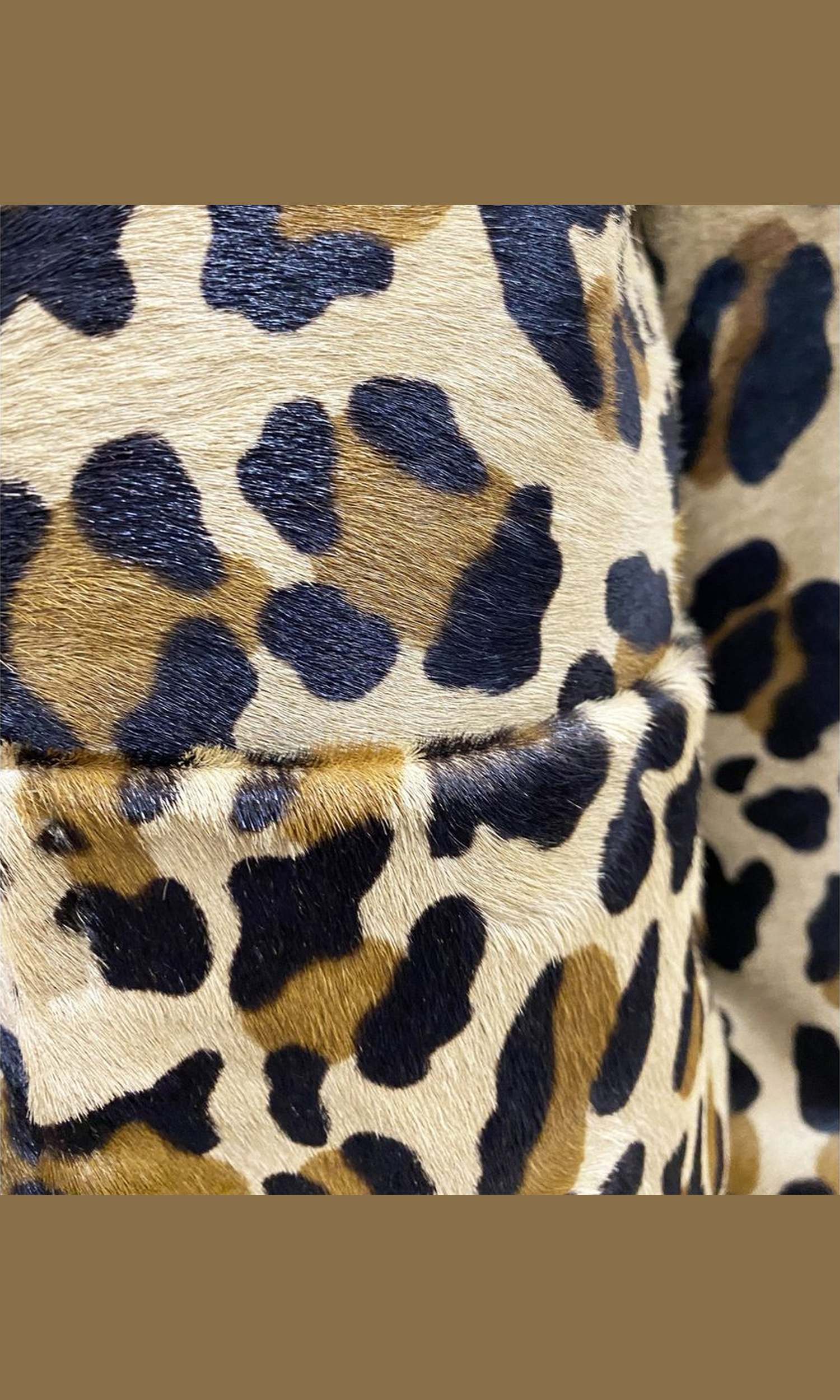 Dsquared² Leopard Calf Hair Cropped Jacket Glam Steals