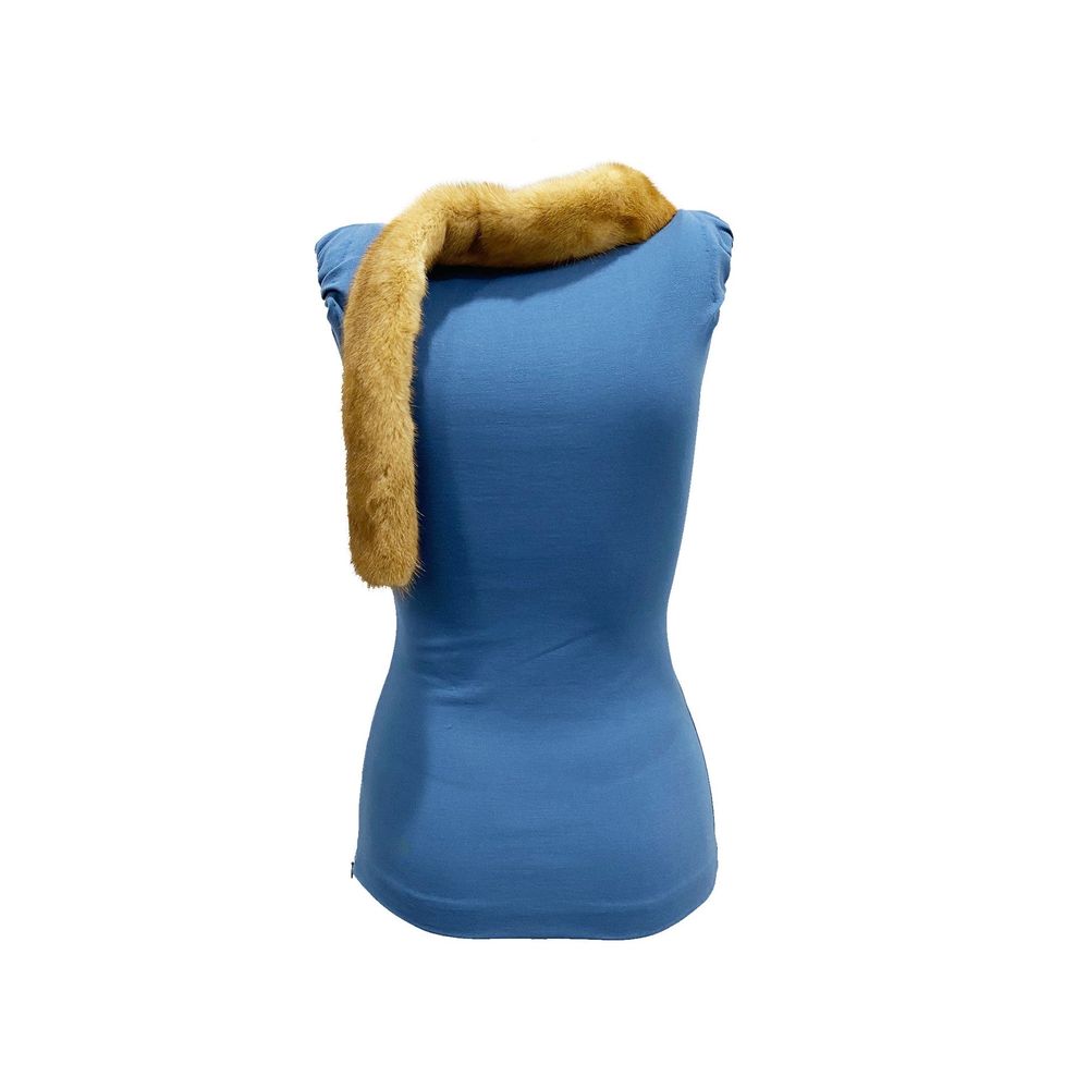Dsquared² Mink Collar Sleeveless Top Glam Steals