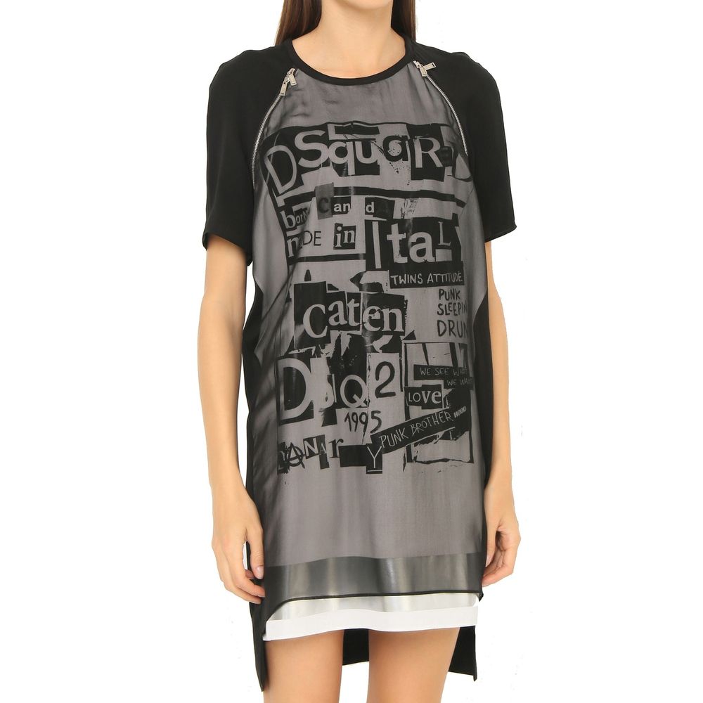 Dsquared² Silk Printed Mini Dress Glam Steals