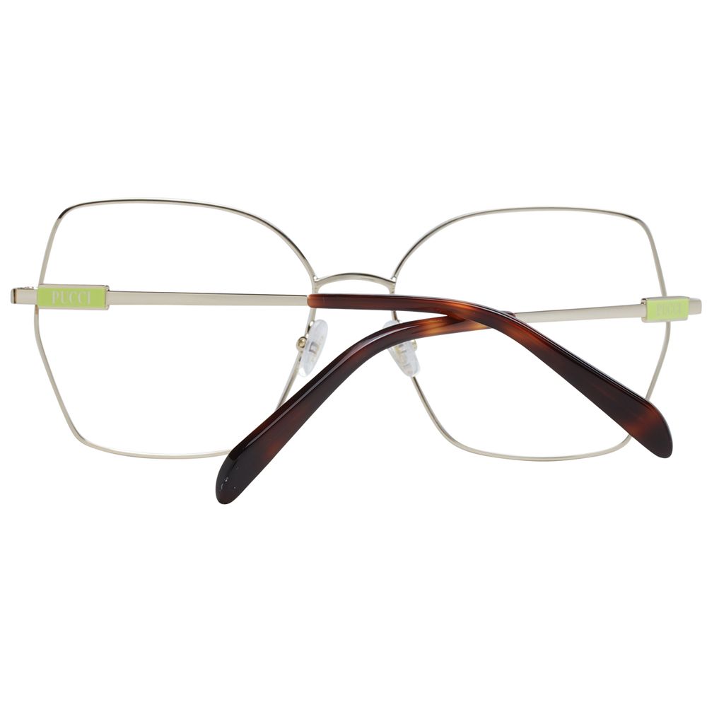 Emilio Pucci Gold Women Optical Frame Glam Steals