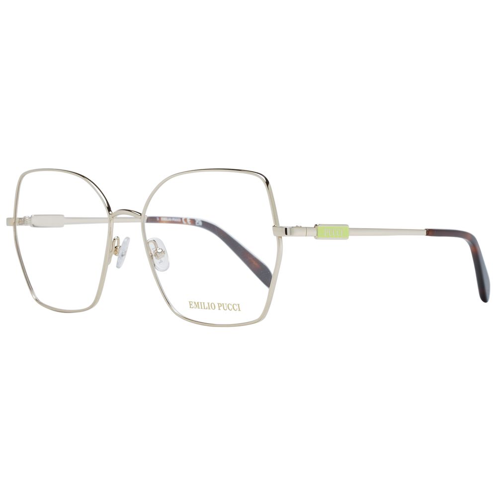 Emilio Pucci Gold Women Optical Frame Glam Steals