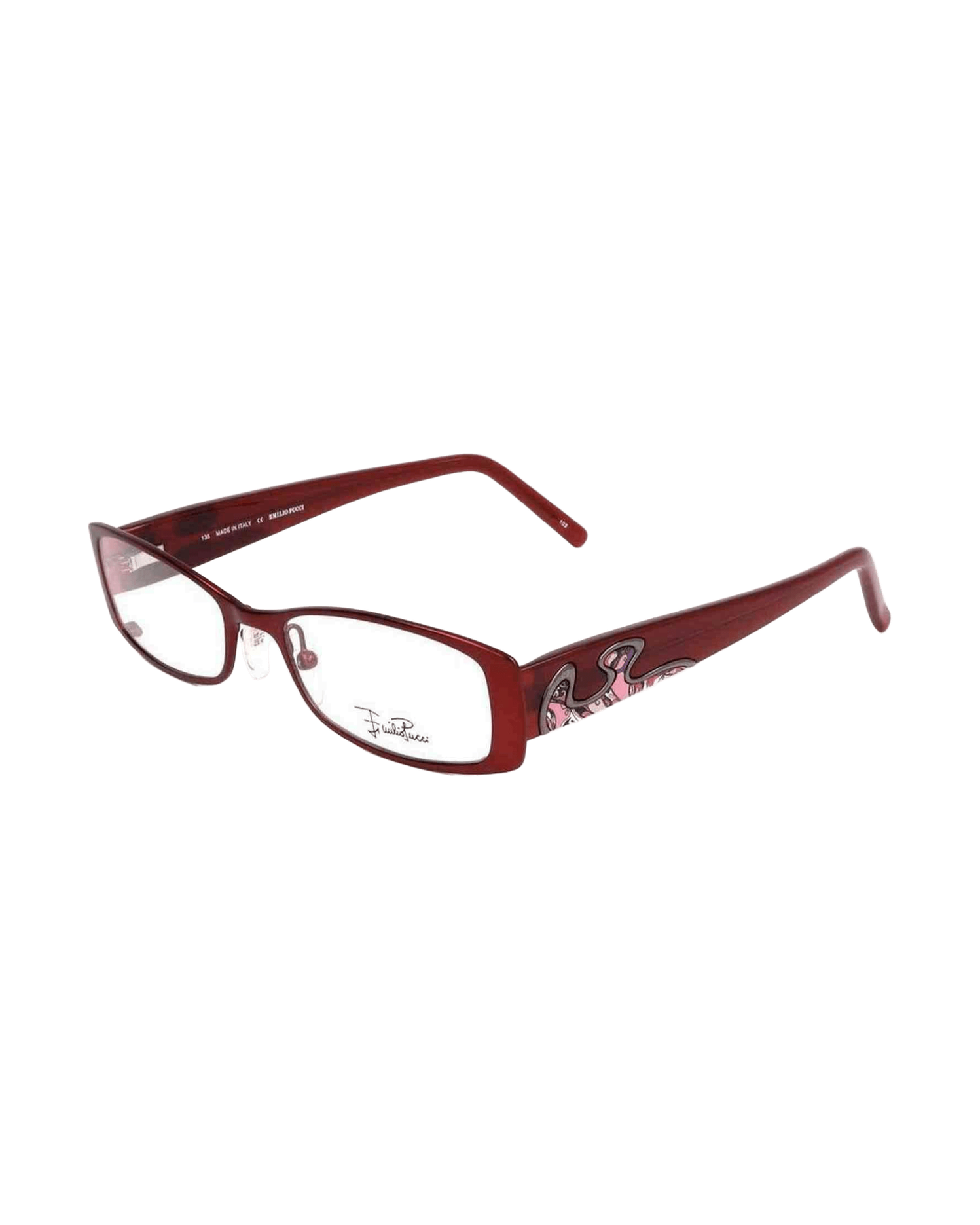 Emilio Pucci Metal Red Frame Glam Steals