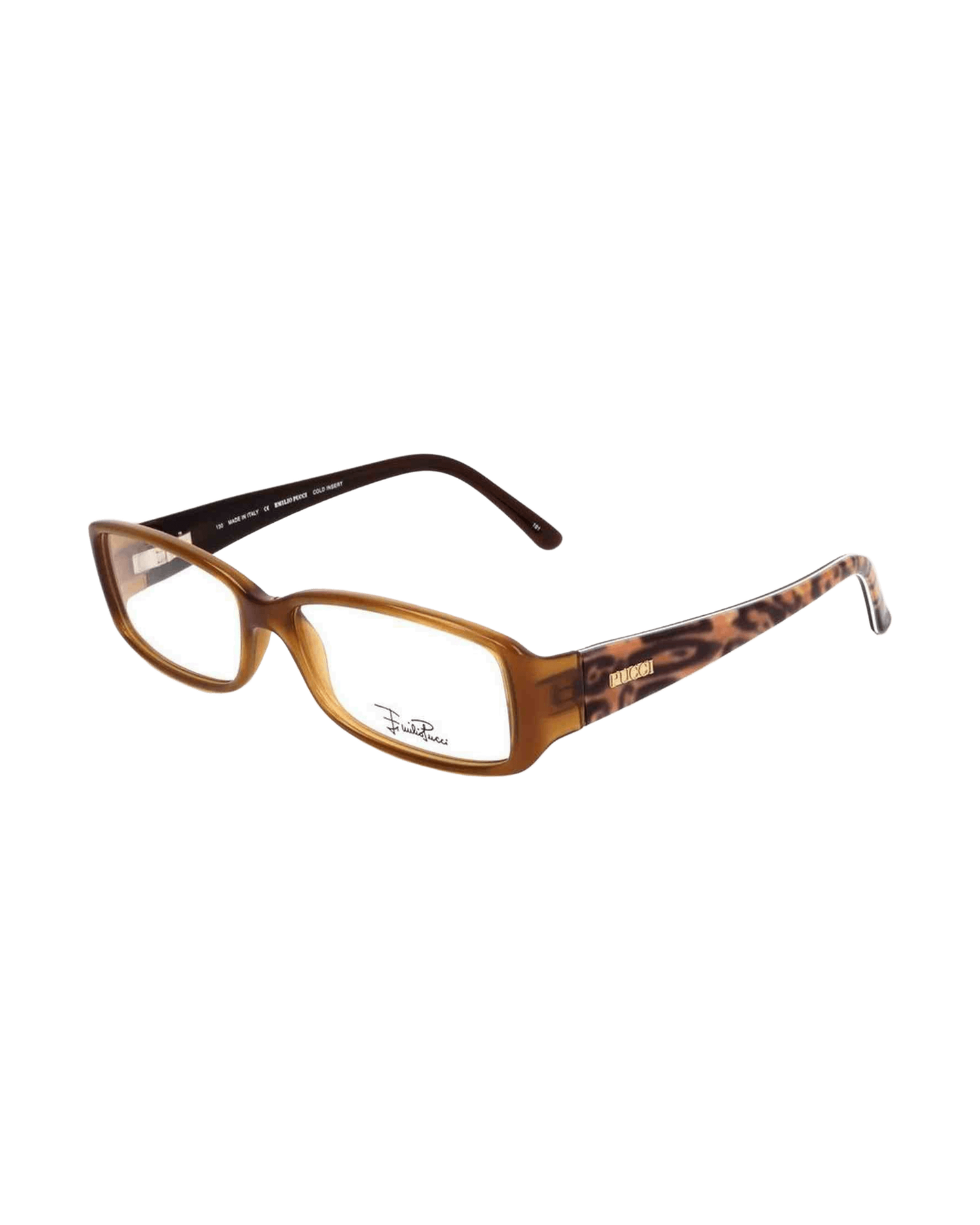 Emilio Pucci Plastic Brown Frame Glam Steals