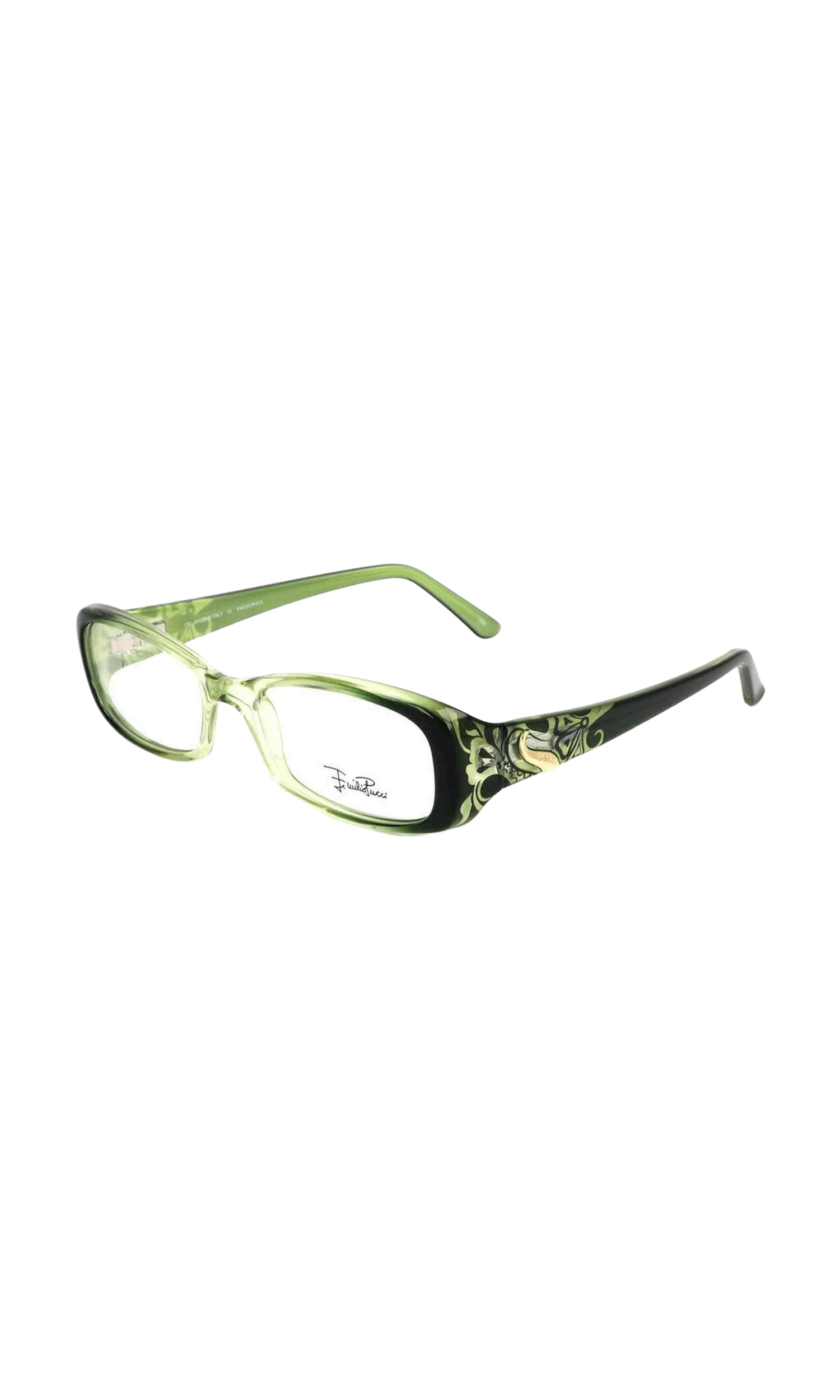 Emilio Pucci Plastic Green Frame Glam Steals