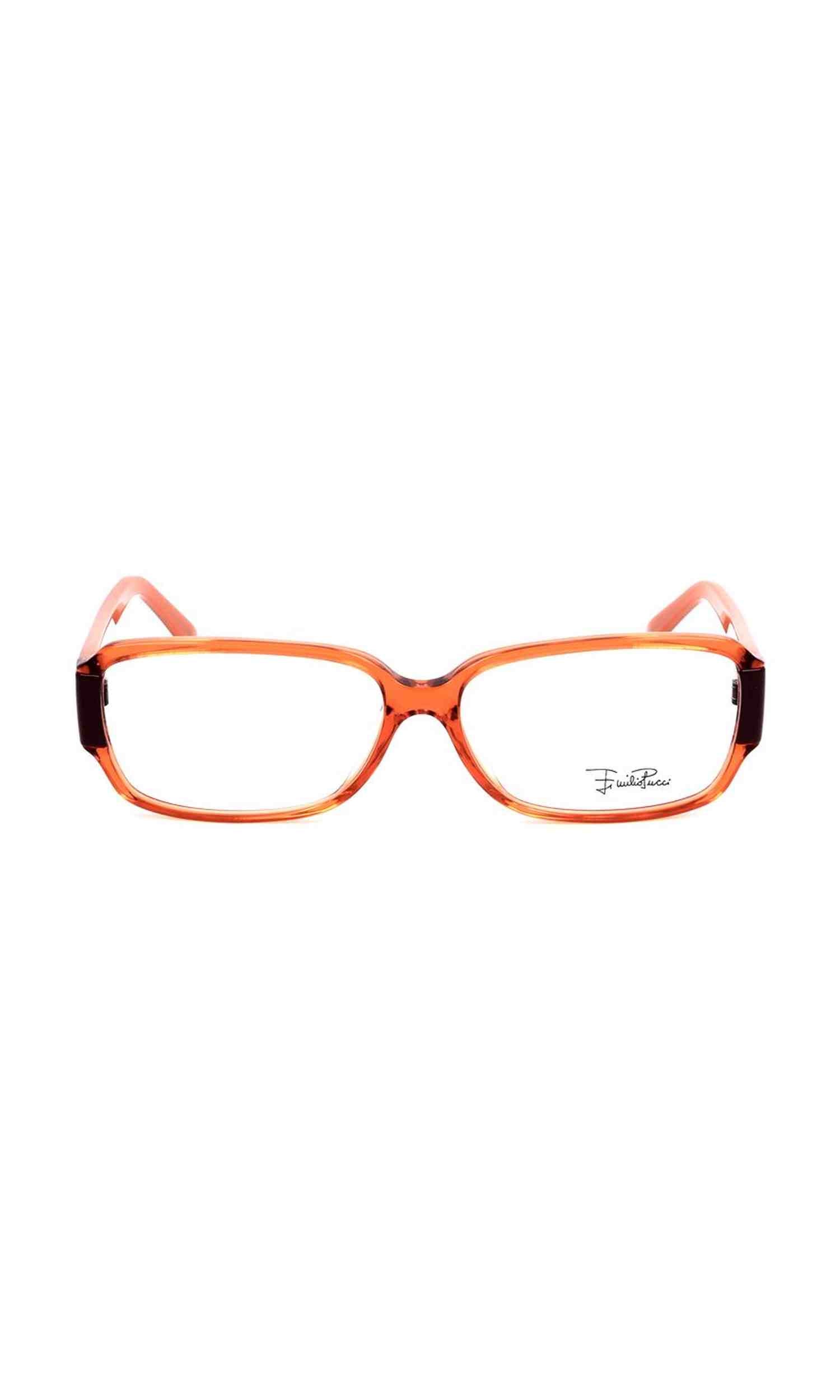 Emilio Pucci Plastic Orange Frame Glam Steals