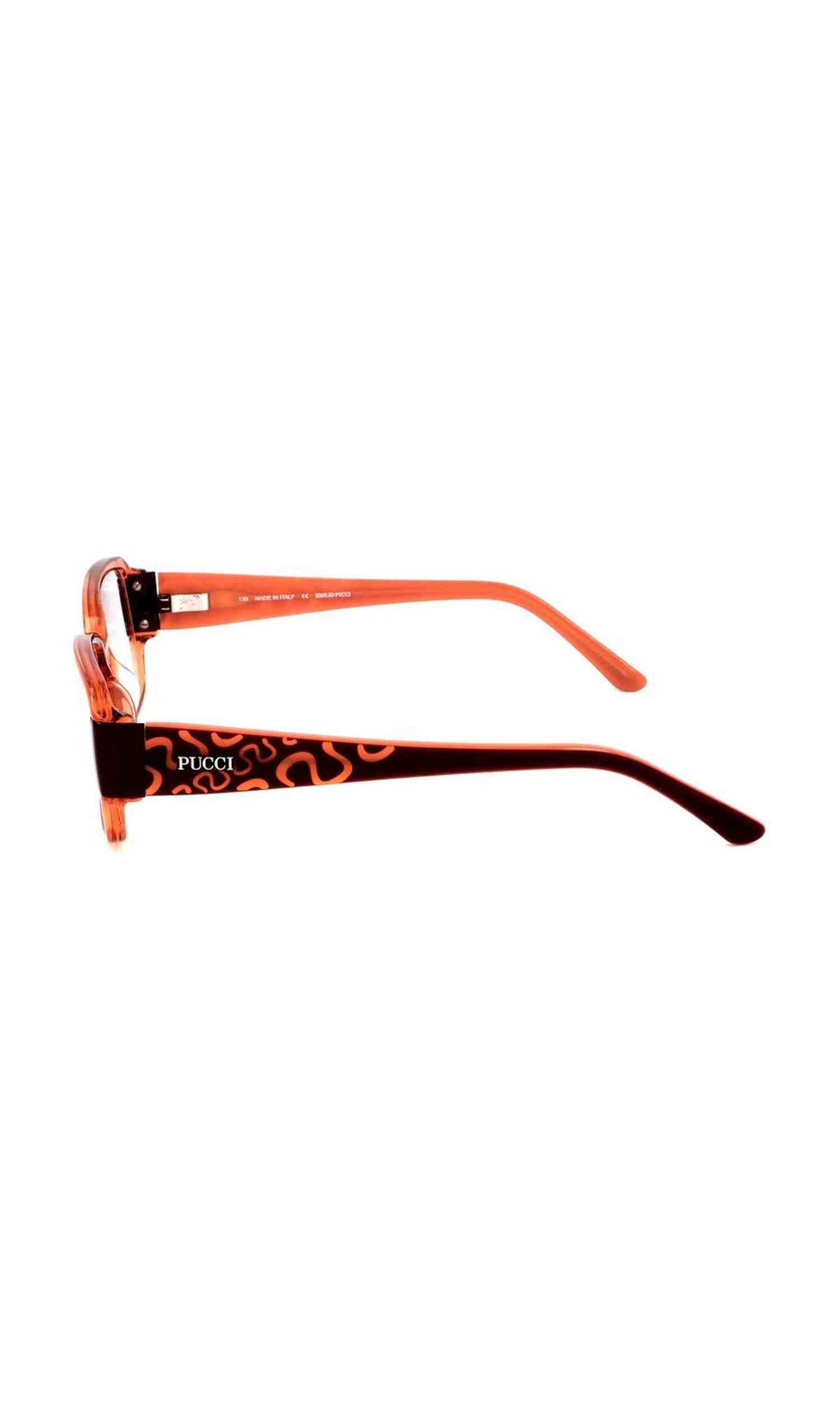 Emilio Pucci Plastic Orange Frame Glam Steals