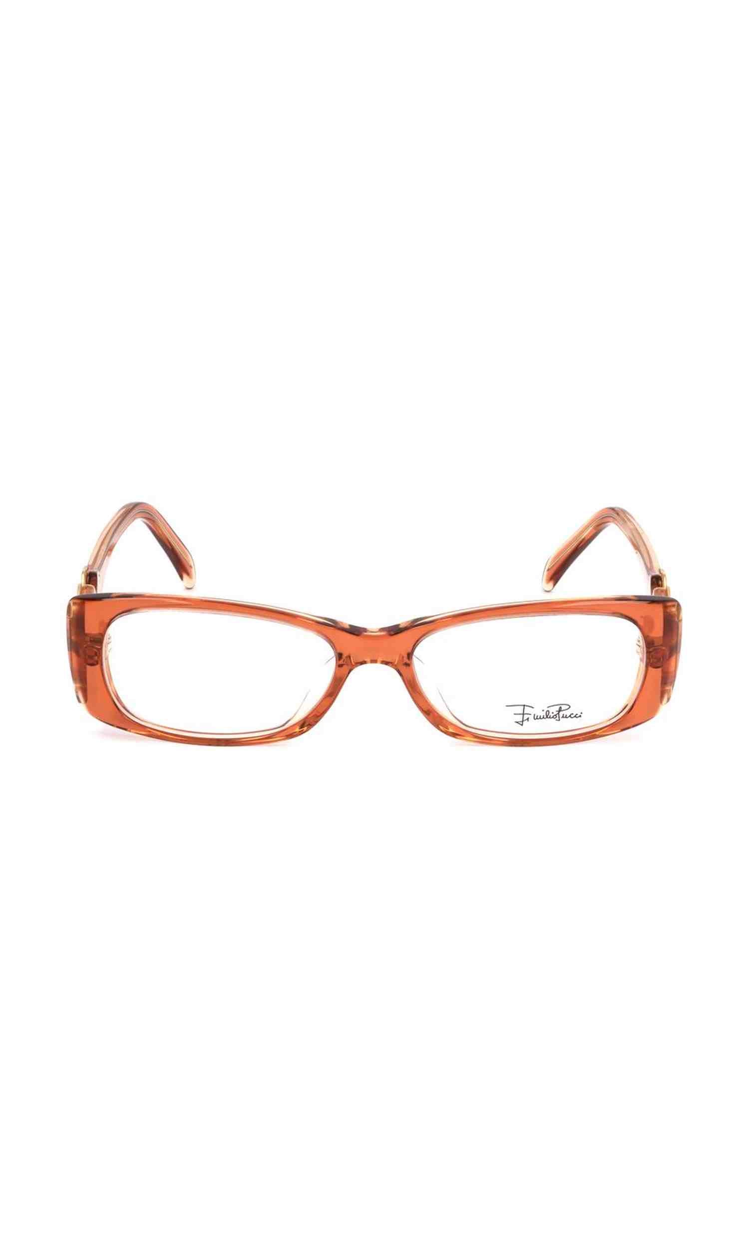 Emilio Pucci Plastic Orange Frame Glam Steals