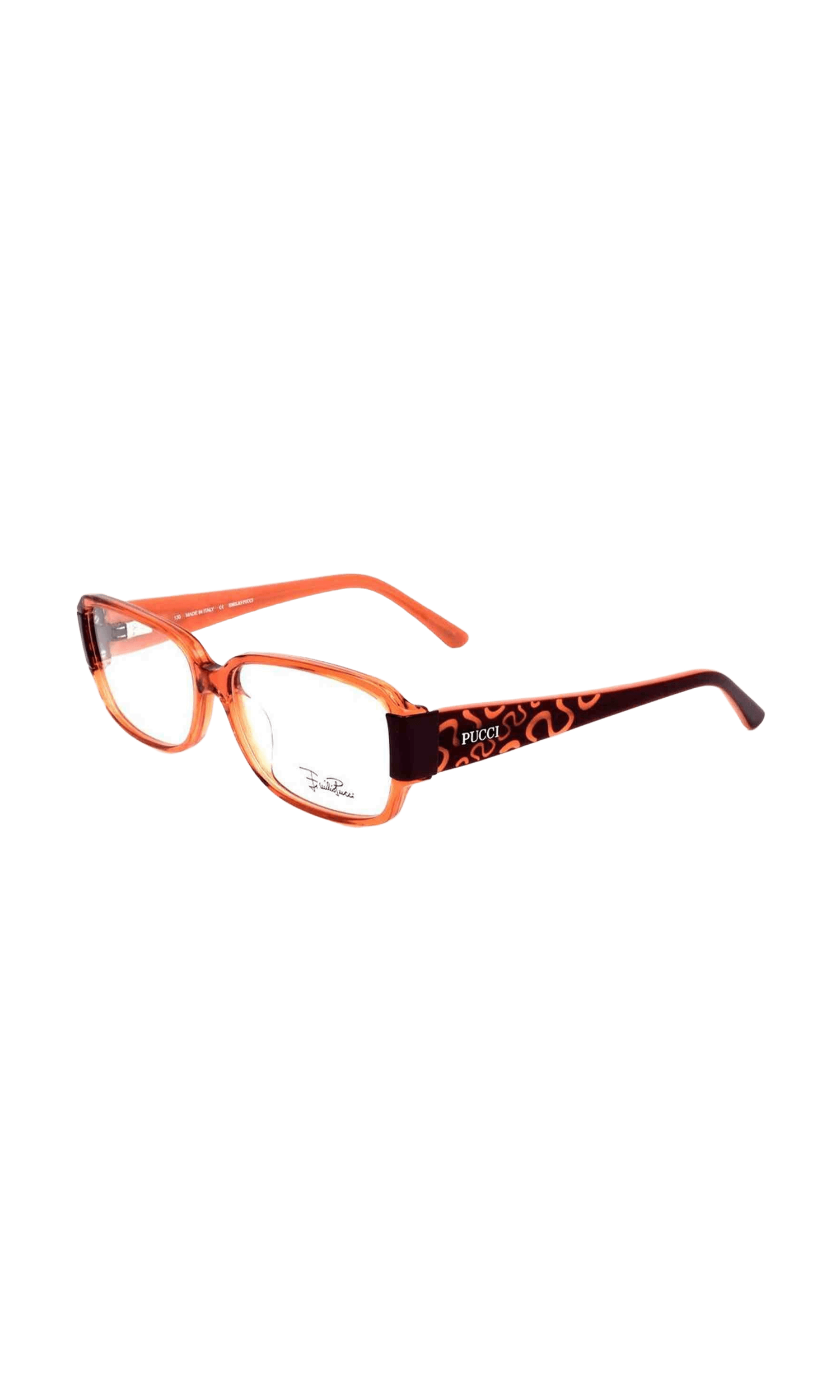 Emilio Pucci Plastic Orange Frame Glam Steals