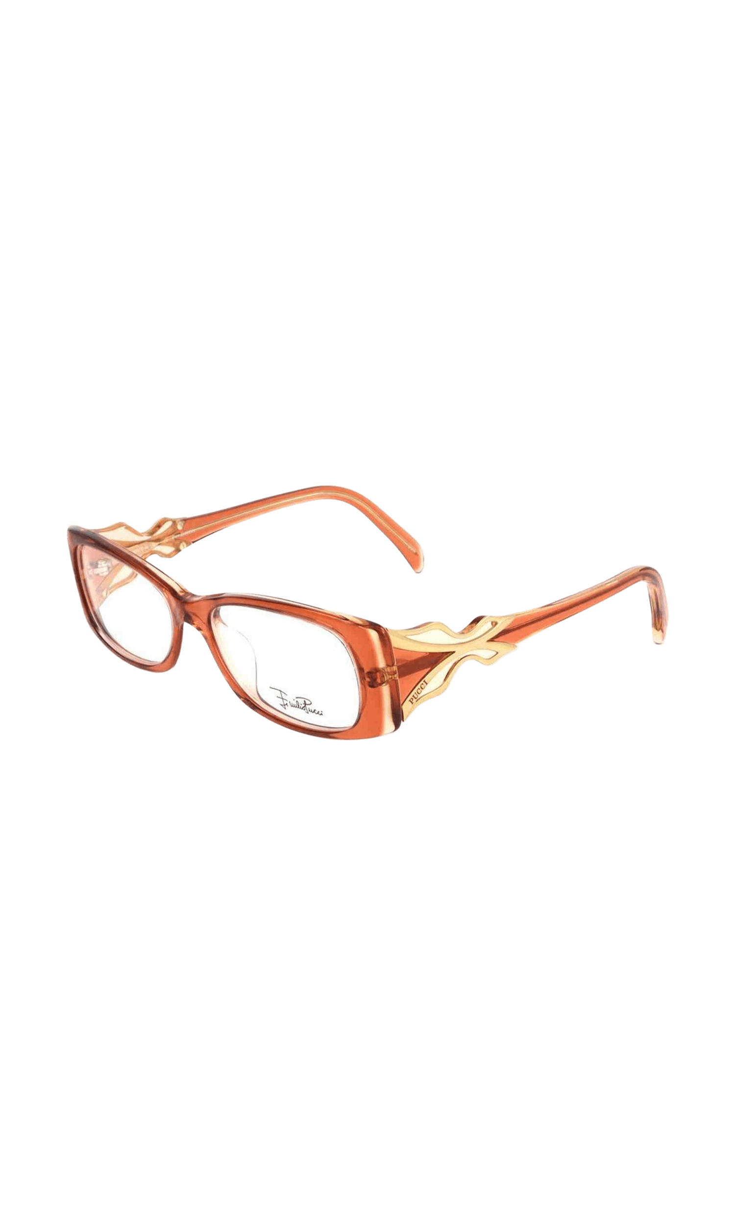 Emilio Pucci Plastic Orange Frame Glam Steals