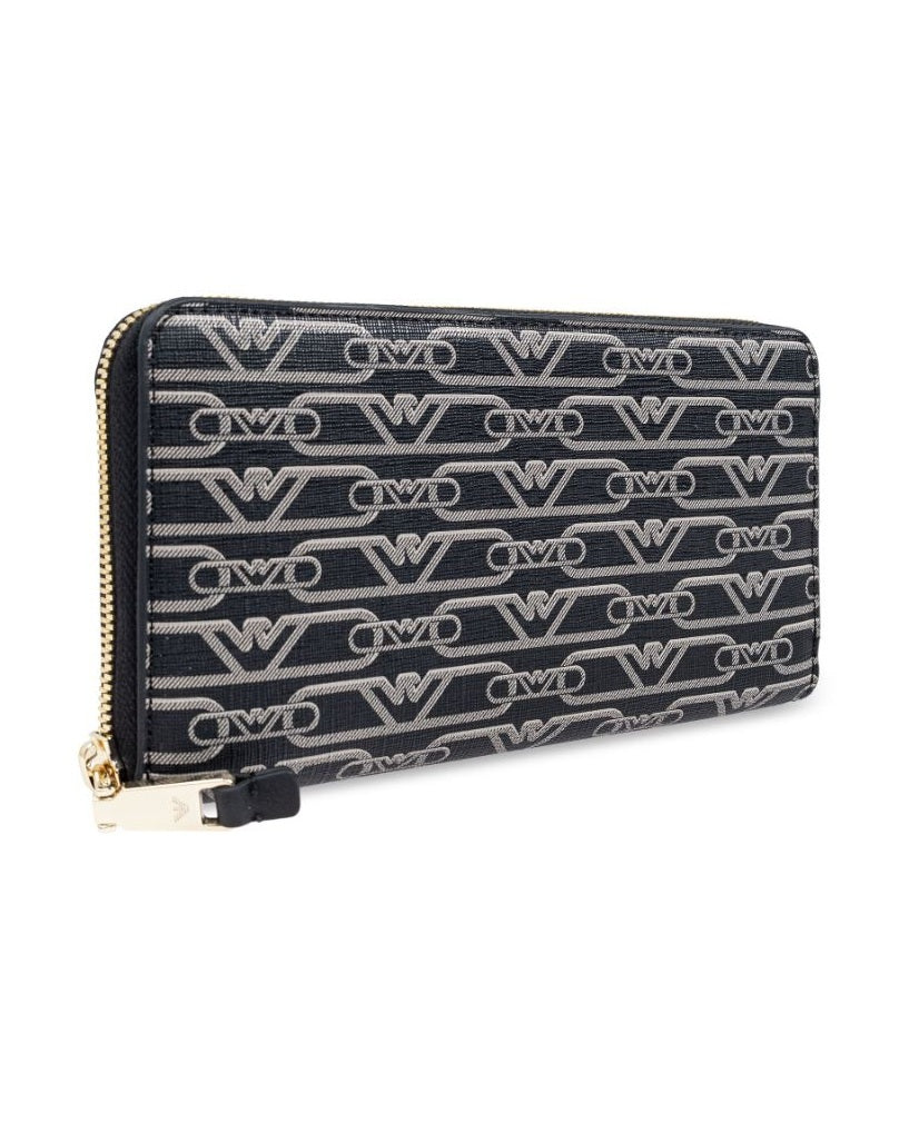 Emporio Armani Allover Logo Continental Wallet Glam Steals