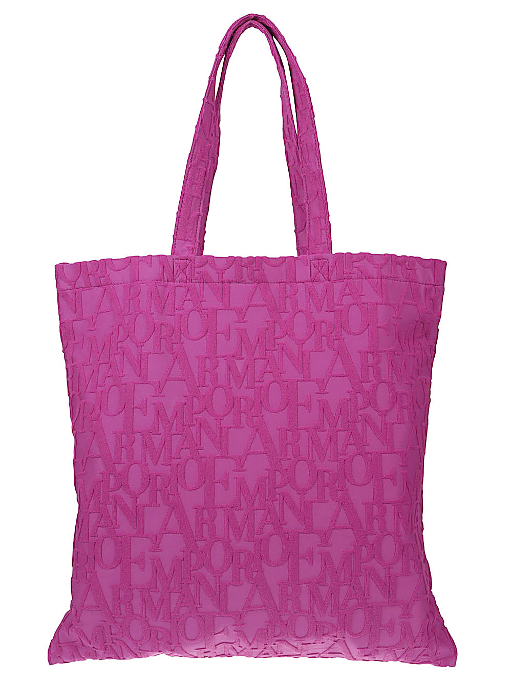 Emporio Armani Beachwear Shopper in Bold 3d Asv Logo Fabric Glam Steals